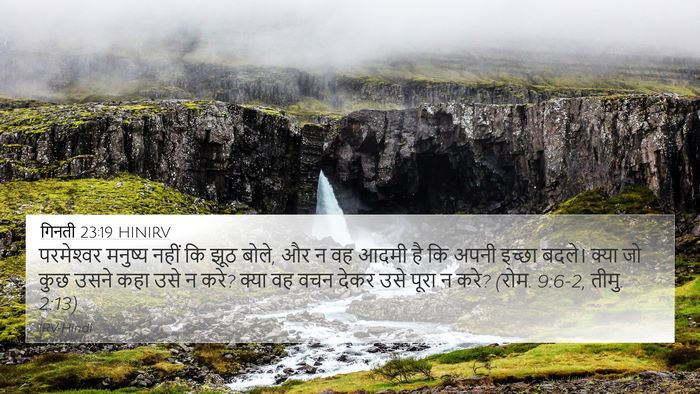 गिनती 23:19 HINIRV Bible Verse Image