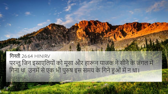 गिनती 26:64 HINIRV Bible Verse Image