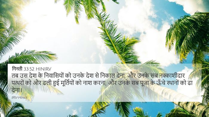 गिनती 33:52 HINIRV Bible Verse Image