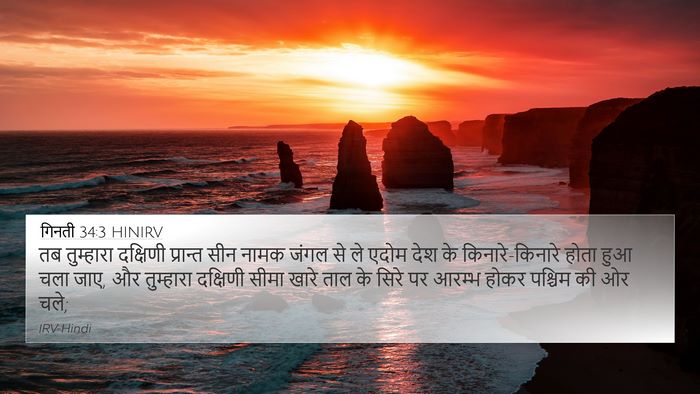 गिनती 34:3 HINIRV Bible Verse Image