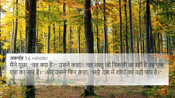 जकर्याह 5:6 HINIRV Bible Verse Image