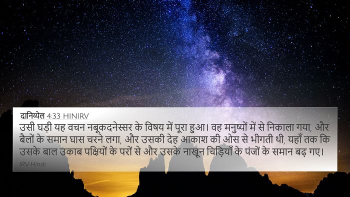 दानिय्येल 4:33 HINIRV Bible Verse Image