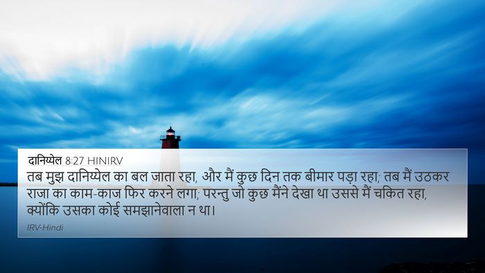 दानिय्येल 8:27 HINIRV Bible Verse Image