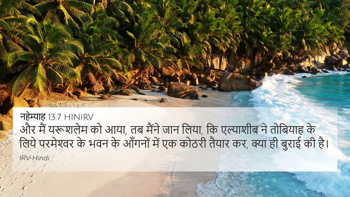 नहेम्याह 13:7 HINIRV Bible Verse Image