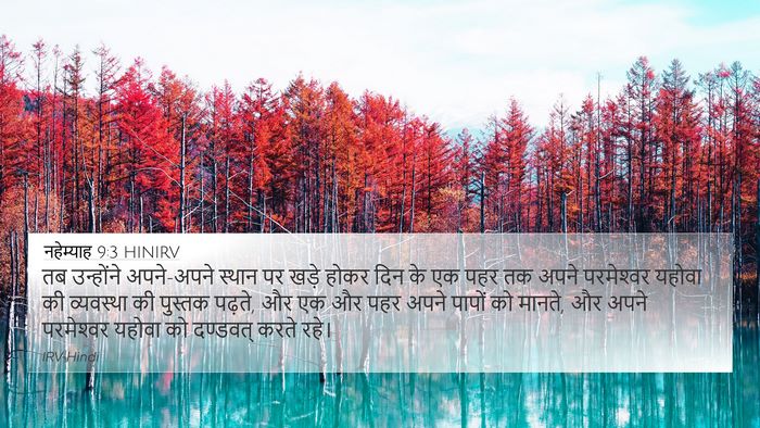 नहेम्याह 9:3 HINIRV Bible Verse Image