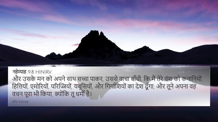 नहेम्याह 9:8 HINIRV Bible Verse Image