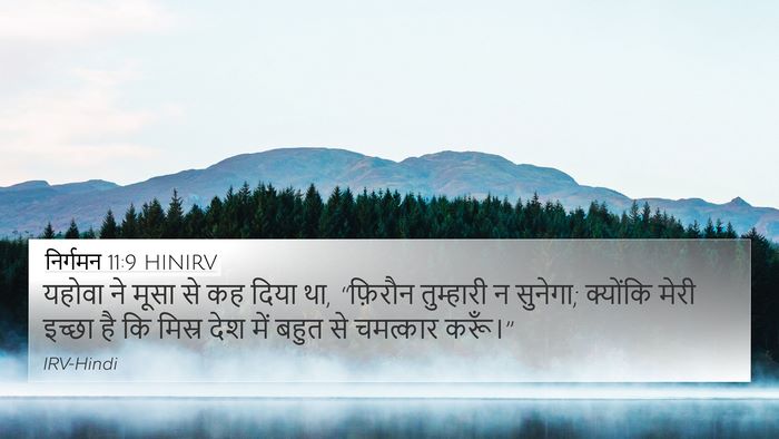 निर्गमन 11:9 HINIRV Bible Verse Image