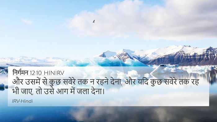 निर्गमन 12:10 HINIRV Bible Verse Image