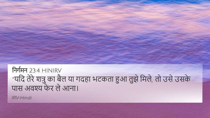 निर्गमन 23:4 HINIRV Bible Verse Image