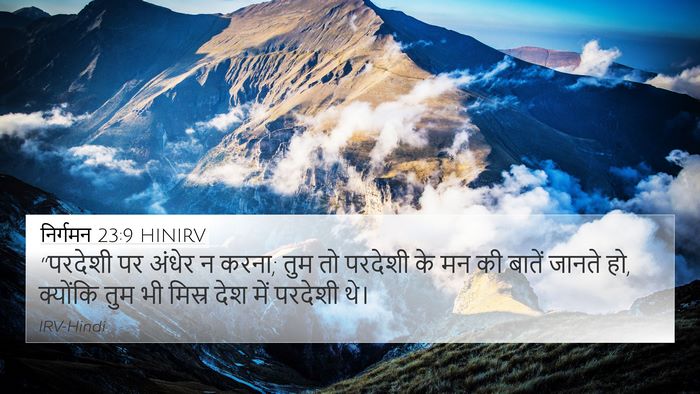 निर्गमन 23:9 HINIRV Bible Verse Image