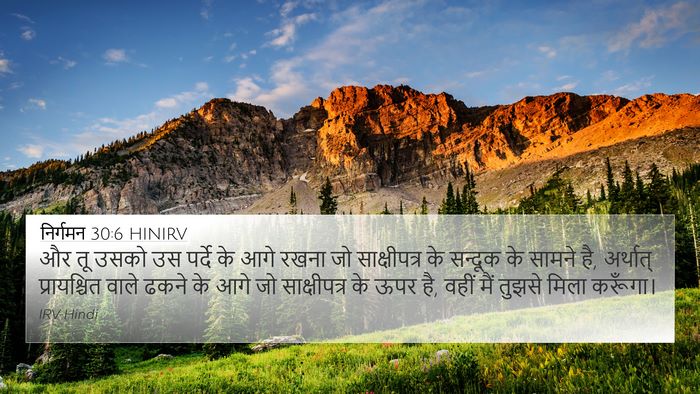 निर्गमन 30:6 HINIRV Bible Verse Image