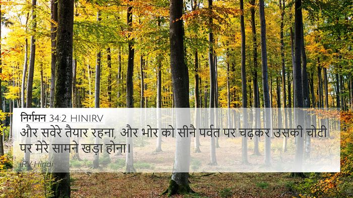 निर्गमन 34:2 HINIRV Bible Verse Image