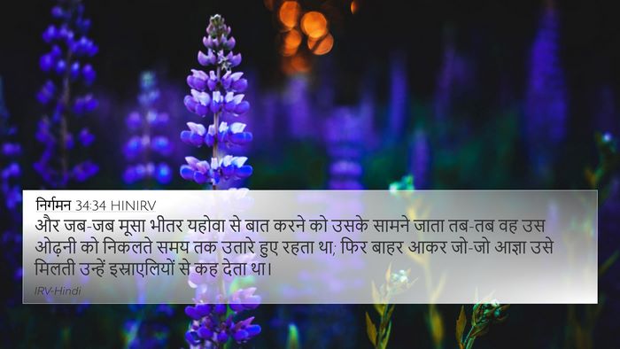 निर्गमन 34:34 HINIRV Bible Verse Image