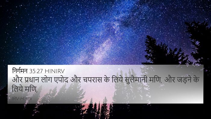 निर्गमन 35:27 HINIRV Bible Verse Image