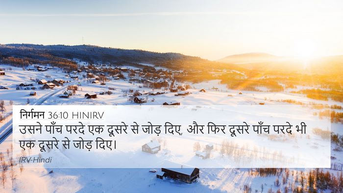 निर्गमन 36:10 HINIRV Bible Verse Image