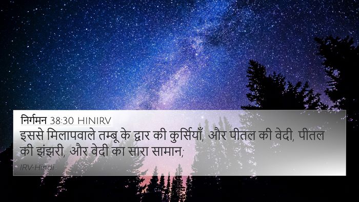 निर्गमन 38:30 HINIRV Bible Verse Image