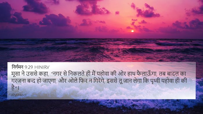 निर्गमन 9:29 HINIRV Bible Verse Image