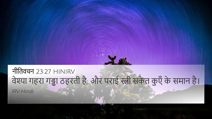 नीतिवचन 23:27 HINIRV Bible Verse Image
