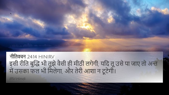 नीतिवचन 24:14 HINIRV Bible Verse Image