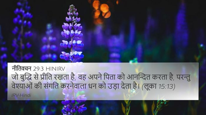 नीतिवचन 29:3 HINIRV Bible Verse Image