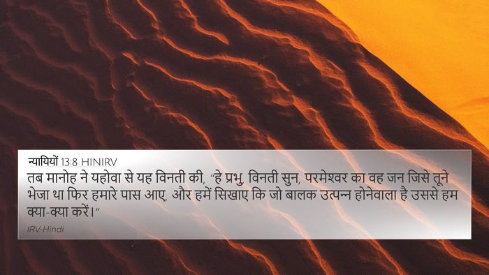 न्यायियों 13:8 HINIRV Bible Verse Image