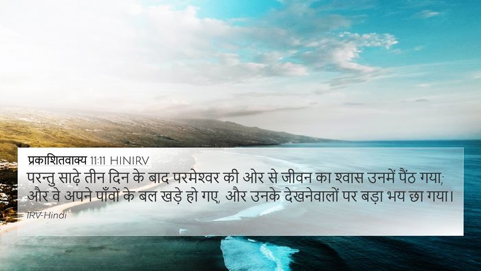 प्रकाशितवाक्य 11:11 HINIRV Bible Verse Image
