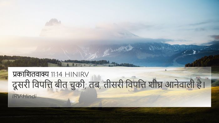 प्रकाशितवाक्य 11:14 HINIRV Bible Verse Image