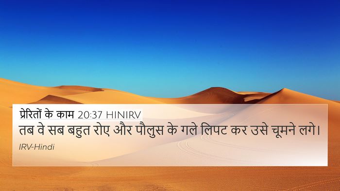 प्रेरितों के काम 20:37 HINIRV Bible Verse Image