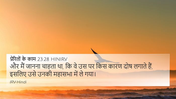 प्रेरितों के काम 23:28 HINIRV Bible Verse Image