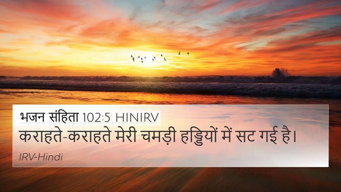 भजन संहिता 102:5 HINIRV Bible Verse Image