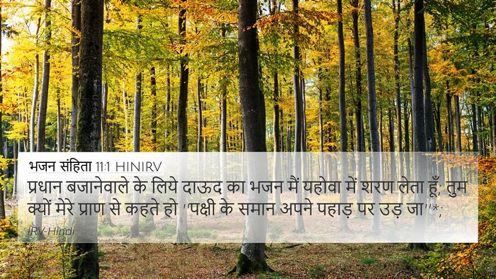 भजन संहिता 11:1 HINIRV Bible Verse Image