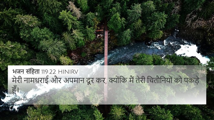 भजन संहिता 119:22 HINIRV Bible Verse Image