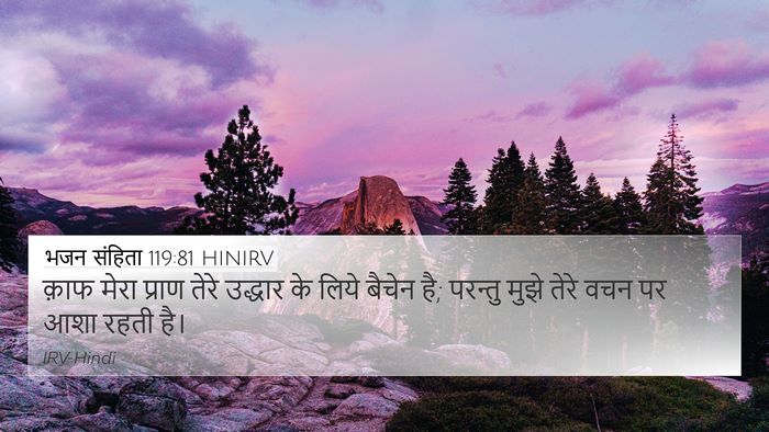 भजन संहिता 119:81 HINIRV Bible Verse Image