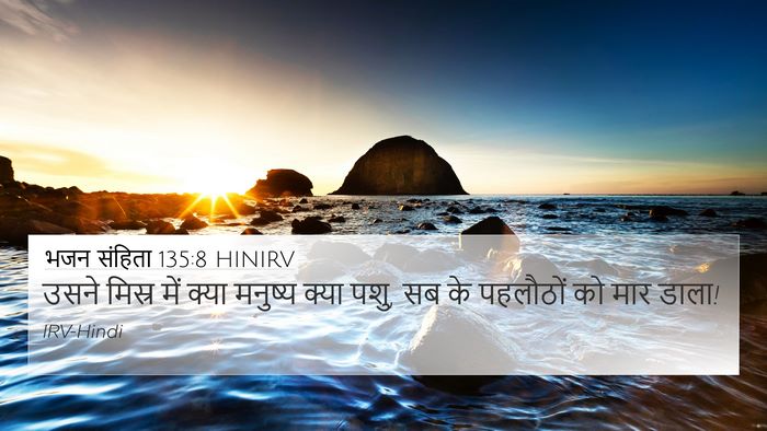 भजन संहिता 135:8 HINIRV Bible Verse Image