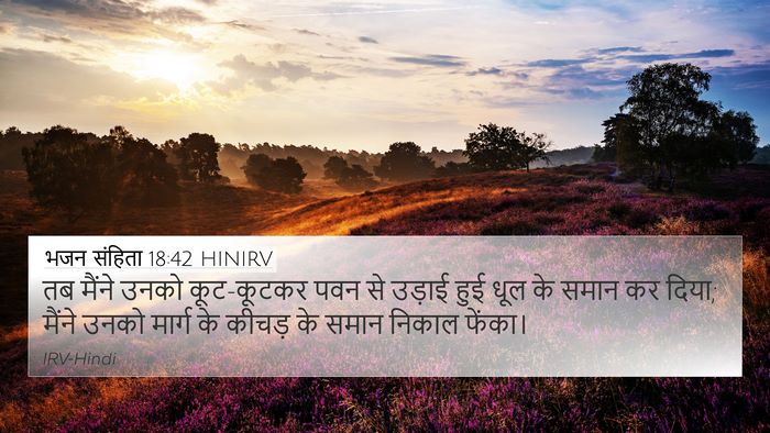 भजन संहिता 18:42 HINIRV Bible Verse Image