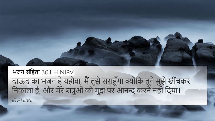 भजन संहिता 30:1 HINIRV Bible Verse Image