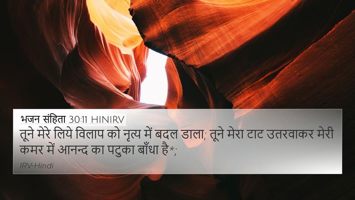 भजन संहिता 30:11 HINIRV Bible Verse Image