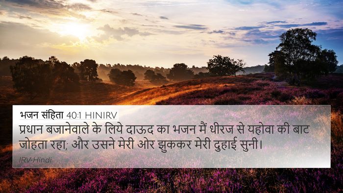 भजन संहिता 40:1 HINIRV Bible Verse Image