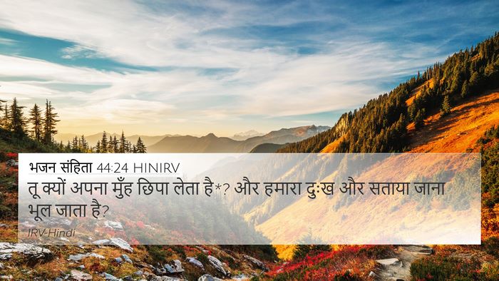 भजन संहिता 44:24 HINIRV Bible Verse Image