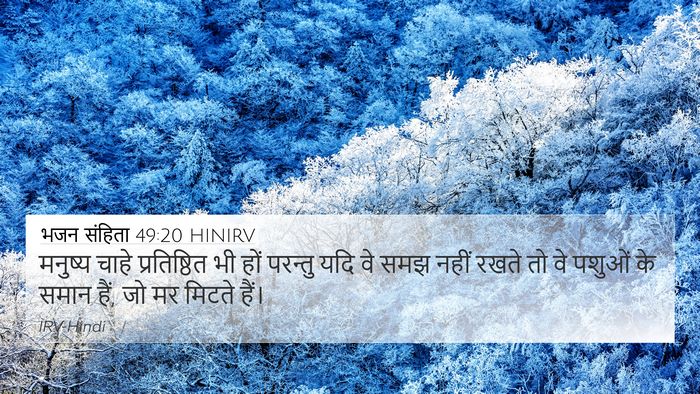 भजन संहिता 49:20 HINIRV Bible Verse Image