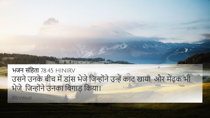 भजन संहिता 78:45 HINIRV Bible Verse Image