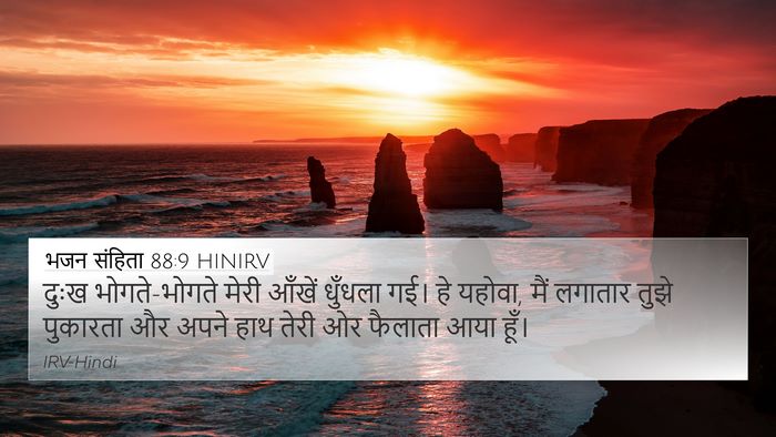 भजन संहिता 88:9 HINIRV Bible Verse Image