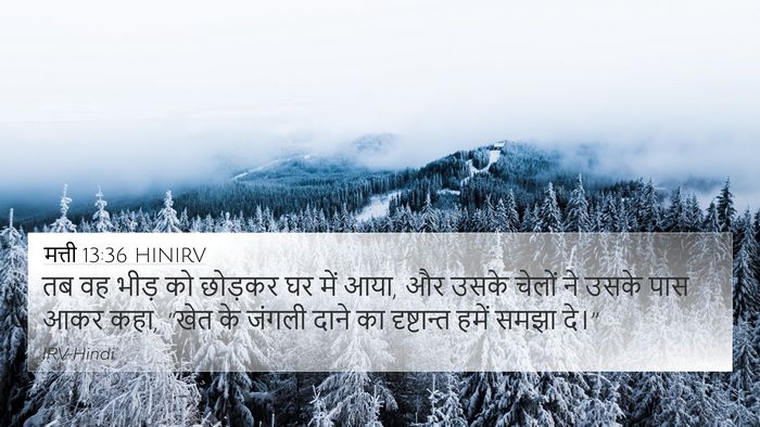 मत्ती 13:36 HINIRV Bible Verse Image