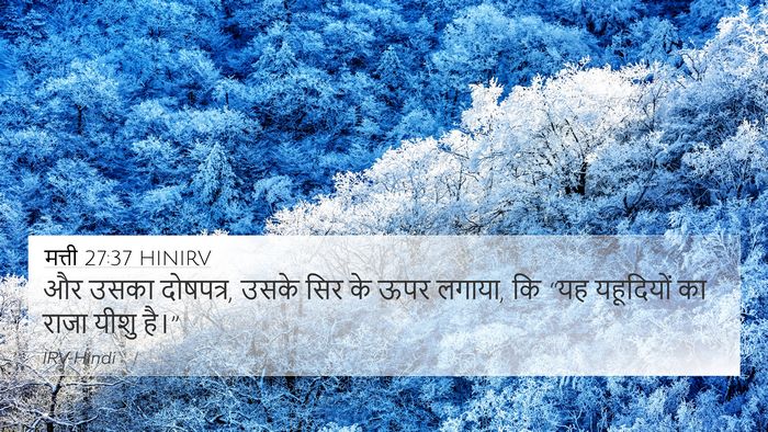 मत्ती 27:37 HINIRV Bible Verse Image