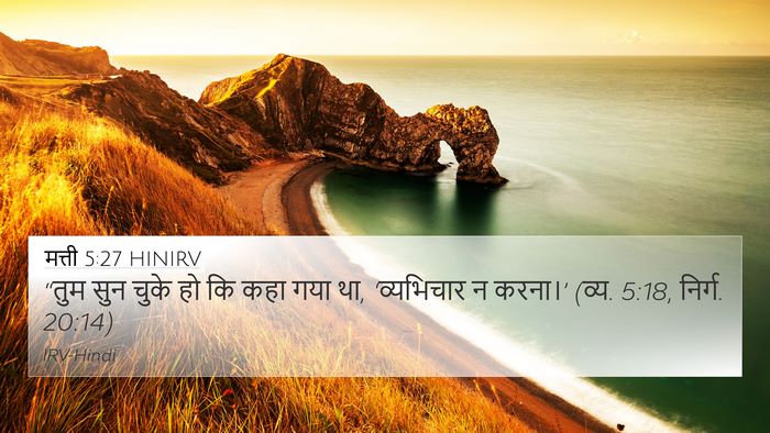 मत्ती 5:27 HINIRV Bible Verse Image