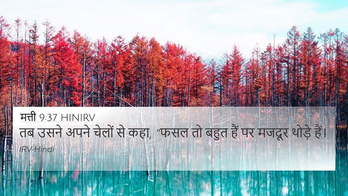 मत्ती 9:37 HINIRV Bible Verse Image