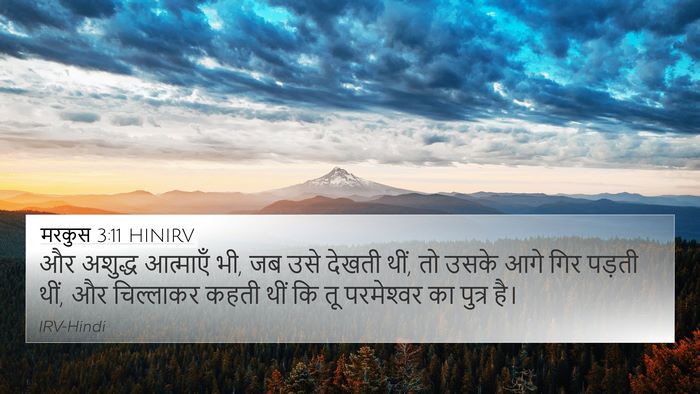 मरकुस 3:11 HINIRV Bible Verse Image