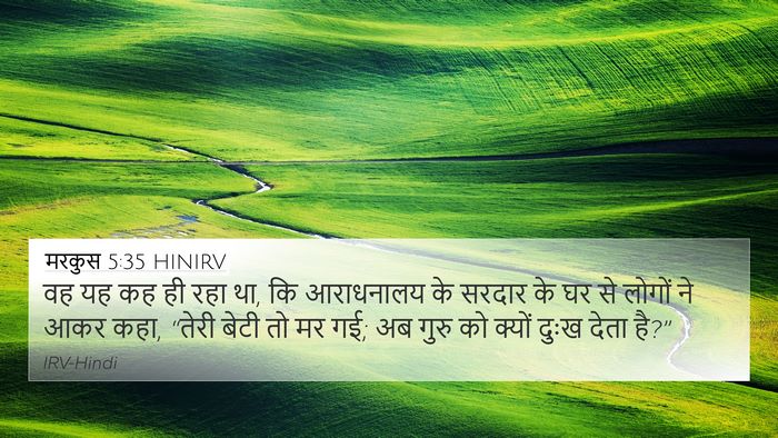 मरकुस 5:35 HINIRV Bible Verse Image