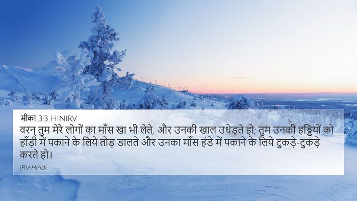 मीका 3:3 HINIRV Bible Verse Image