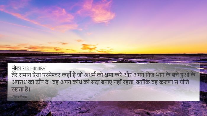 मीका 7:18 HINIRV Bible Verse Image